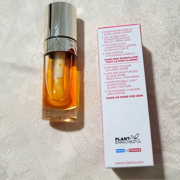 NEW! Clarins Lip Comfort Oil 01 Honey 7 ml - Picture 5 of 7